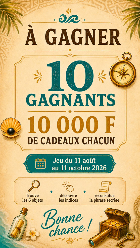 10 gagnants - 10 000 F de cadeaux chacun - Chasse aux Objets BIG CE 2026